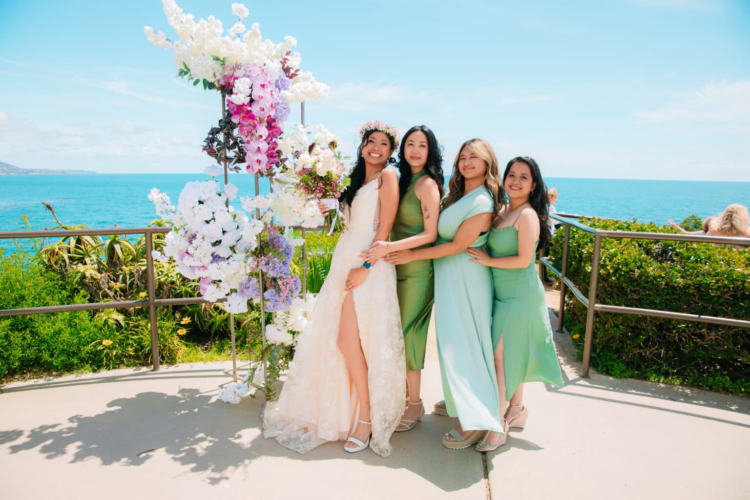 Wedding day celebration photography
